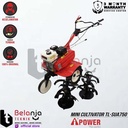 AIPower Mesin Mini Cultivator TL-SUA750 Traktor Bajak Sawah 7 HP