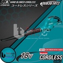 Makita Hand Blower Cordless DUB361 RT2 18V Mesin Peniup Angin Baterai