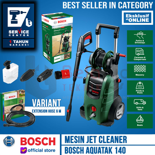 Bosch Jet Cleaner Aquatak 140 2100W Extension Hose 6 Meter AQT 140 Bar