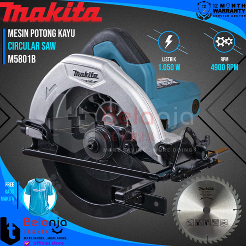 Makita MT Mesin Potong Kayu M 5801 B 7 Inch Circular Saw M5801B 1050W