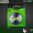 Ryu Multi Cutter 4 Inch X 40T Mata Potong Kayu Plastik Aluminium 4" In