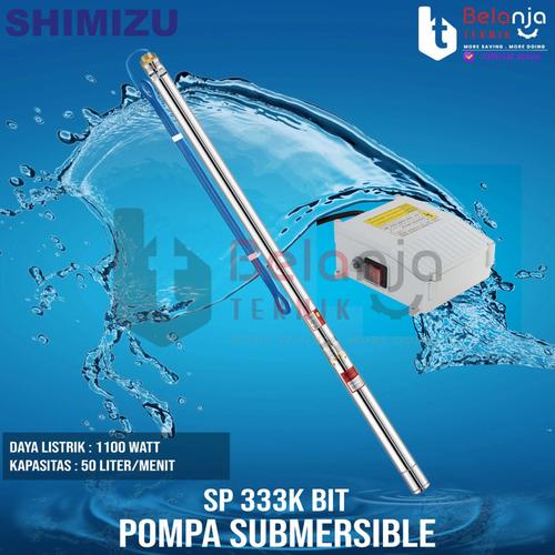 Shimizu Pompa Satelit Submersible SP 333K BIT 1.5HP 3 Inch dan Kabel