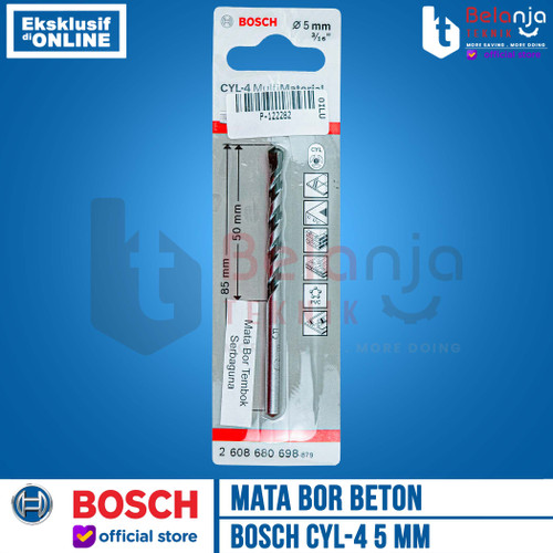 BOSCH Mata Bor Multi Material 5 mm CYL 4 CYL4 Multipurpose Drill Bits