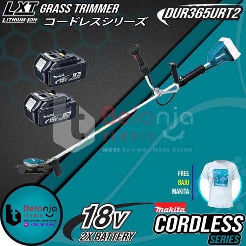 MAKITA Mesin Potong Rumput Cordless DUR365 URT2 Grass Trimmer DUR 365