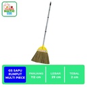 GUNUNG SEWU SAPU RUMPUT MULTI PIECE - Dengan tongkat 3 bagian
