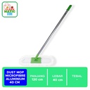 DUST MOP MICROFIBRE 40 CM ALUMINIUM