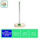 DUST MOP COTTON 40 CM ALUMINIUM