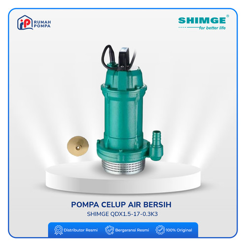 Pompa Celup Air Bersih SHIMGE QDX1.5-17-0.3K3