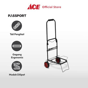 Ace - Passport Troli Belanja Lipat - Hitam