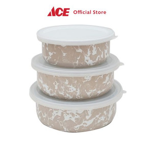 ACE - Pendopo Set 3 Pcs Mangkuk Adonan - Cokelat