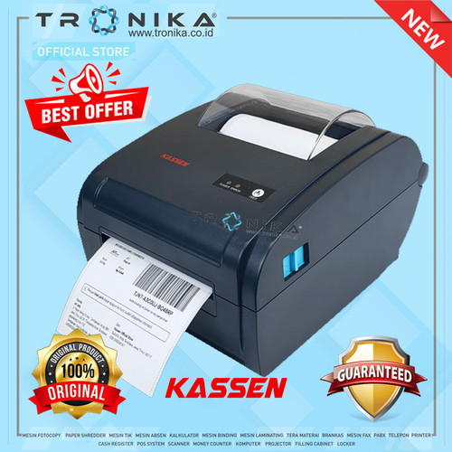 PRINTER BARCODE PRINTER BLUETOOTH KASSEN DT-641 FREE HOLDER LABEL