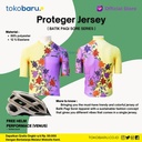 Jersey Sepedah Proteger Men's PAGI SORE YELLOW X PURPLE
