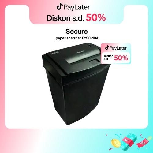 Secure EZCS-10A Paper Sherdder / Mesin Penghancur Kertas - Cross Cut