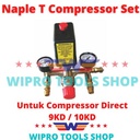 Naple T Compressor Set, Naple Regulator Switch Kran Manometer 9KD 10KD
