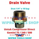 Nepel Buang Air Water Drain Valve Untuk Compresor Gemini 75 / 240 /500