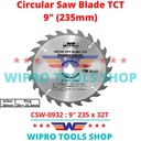 Mata Pisau Potong Kayu Gergaji Saw Blade 9" 235mm x 32T CSW-0932 Wipro
