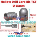 Hole Saw Beton Hollow Drill Core Bit TCT Ukuran 65mm Wipro
