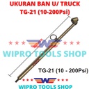 WIPRO Pengukur Tekanan Angin Ban Model Lurus 300mm 200Psi TG-21