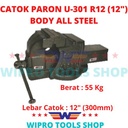 WIPRO Bench Vice / Catok / Tanggem / Ragum Duduk / Meja 12" U-301 R12