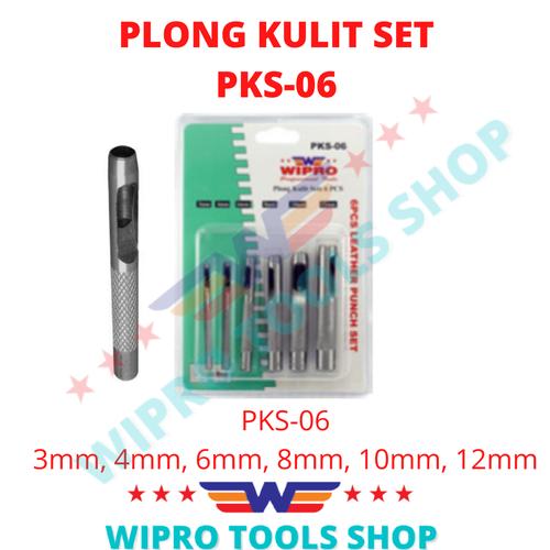 WIPRO Plong Kulit / Punch Hole Set PKS-06 (3,4,6,8,10,12mm)