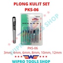 WIPRO Plong Kulit / Punch Hole Set PKS-06 (3,4,6,8,10,12mm)