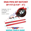 WIPRO Alat Snai Pipa Set Ratchet / Buat Drat Pipa 2-1/4" - 4" SP-117