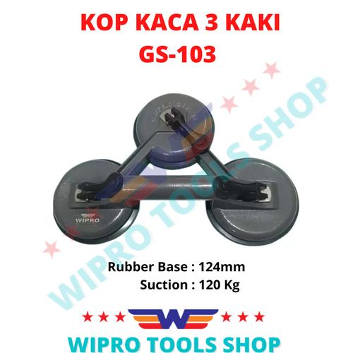 WIPRO Kop Kaca / Suction Cup / Alat Angkat Kaca 3 Cup / 3 Kaki GS-103