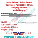 Mata Bobok / Pahat Beton / Bor Chisel Point (SDS) 14mm Model Lancip