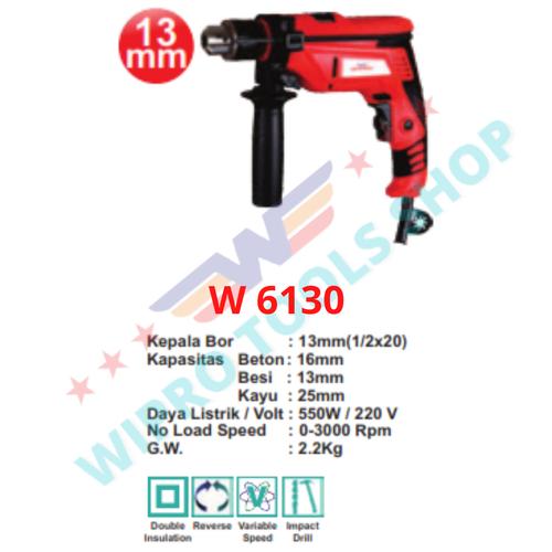 WIPRO Mesin Bor Tangan / Bor Listrik IMPACT 13mm W6130