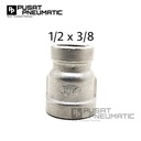 Reducer Stainless steel 1/2" (Female) x 3/8" (female)