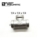 Tee / Straight Tee Stainless steel 304 1/4"