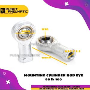 Connector Cylinder Rod eye/Mata Ikan Cylinder 80 & 100 M20 x 1.5