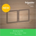 Schneider Electric AvatarOn Aligning Frame 2Gang Wood - E8331_26_WD