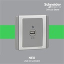 Schneider Electric NEO USB Charger - 1 Gang USB Charger - E3031USB_GS
