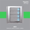 Schneider Electric Neo Saklar Lampu 4 Gang 1 Arah - E3034H1_EBGS_G3