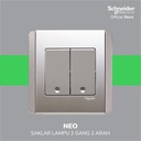 Schneider Electric Neo Saklar Lampu 2 Gang 2 Arah - E3032V2_EBGS_G3