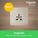 Schneider Electric AvatarOn Gold Stop Kontak International - 1 Gang