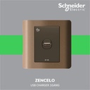 Schneider Electric ZENcelo USB Charger 1 Gang - E8431USB_SZ