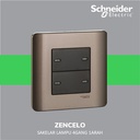 Schneider Electric ZENcelo Saklar Datar 4 Gang 1 Arah - E8434_1_SZ_G3