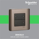 Schneider Electric ZENcelo Saklar Datar 4 Gang 1 Arah - E8434_1_SZ_G3