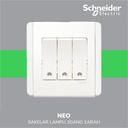 Schneider Electric Neo Saklar Lampu 3 Gang 1 Arah- E3033V1_EWWW_G3