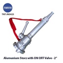 Jet Nozzle Alumunium Storz with ON OFF Ball Valve Handle 2.5" 2,5"