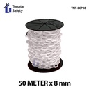 Plastic Chain / Cone Chain 8 mm x 50 m / Putih