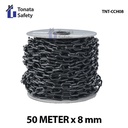 Plastic Chain  Cone Chain 8 mm x 50 m  Hitam