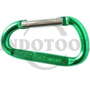 2 PCS CARABINER CLIMBING HIJAU 8 x 80 / 2 PCS CARABINER GREEN ROHA