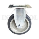 Roda Troli Mati 4" Medium Duty TPR Caster FIXED (100x30mm) 90kg ROHA