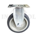 Roda Troli Mati 5" Medium Duty TPR Caster FIXED (125x30mm) 100kg ROHA