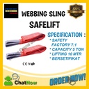Webbing Sling Safety Belt Capacity 5 Ton 10 Meter SAFELIFT DOUBLE PLY