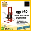 Hand Stacker Manual 1 Ton / 1000 Kg BIGPro