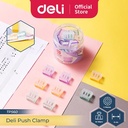 Deli Pejepit Multifungsi / Penjepit Kertas / Multifunctional Clip Isi 20 6 warna lucu TP560